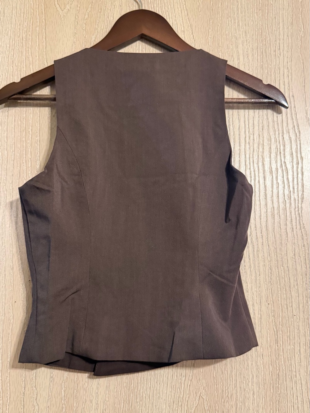 Princess Polly Brown Button-Front Crop - Picture 6 of 8